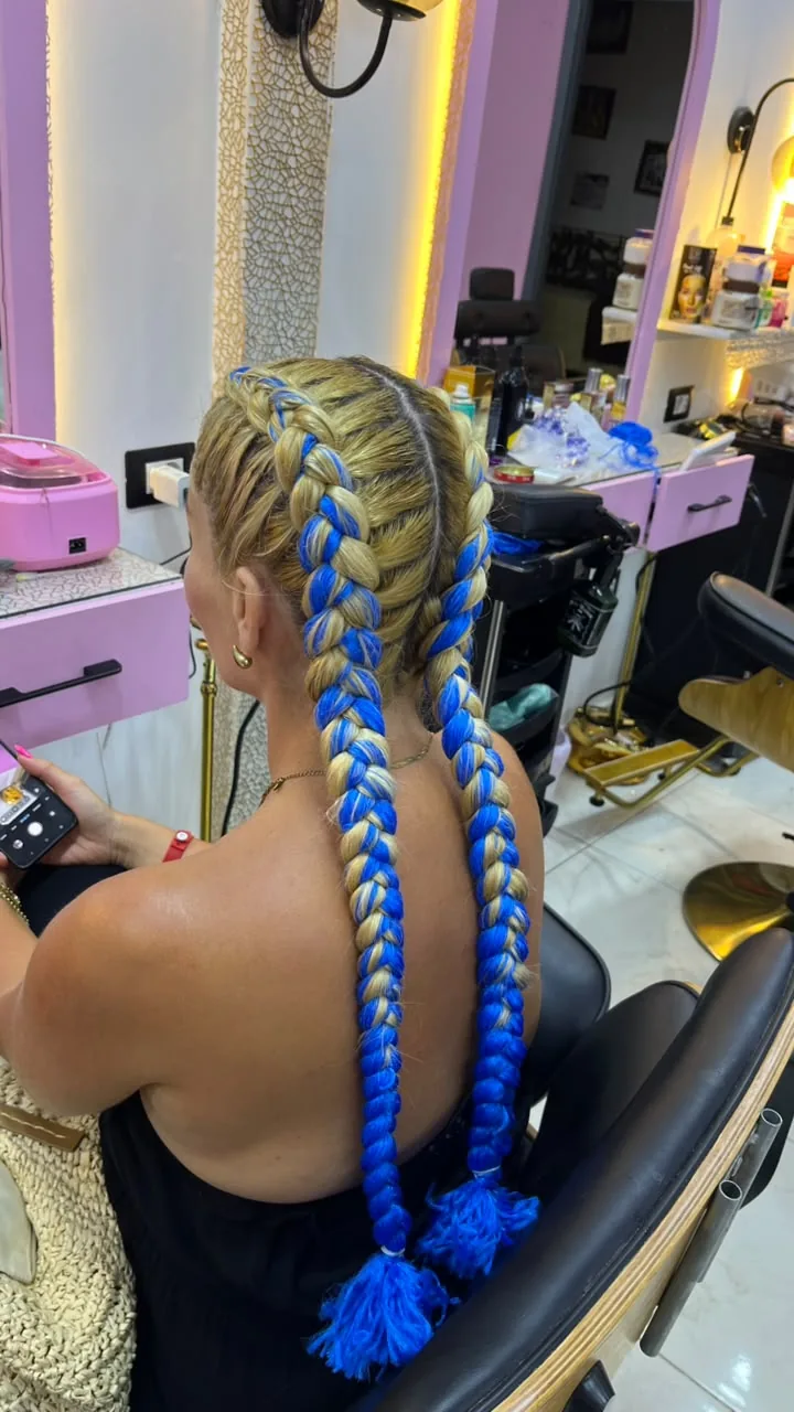 Rasta braids & cornrows — Service artwork or salon portfolio reference