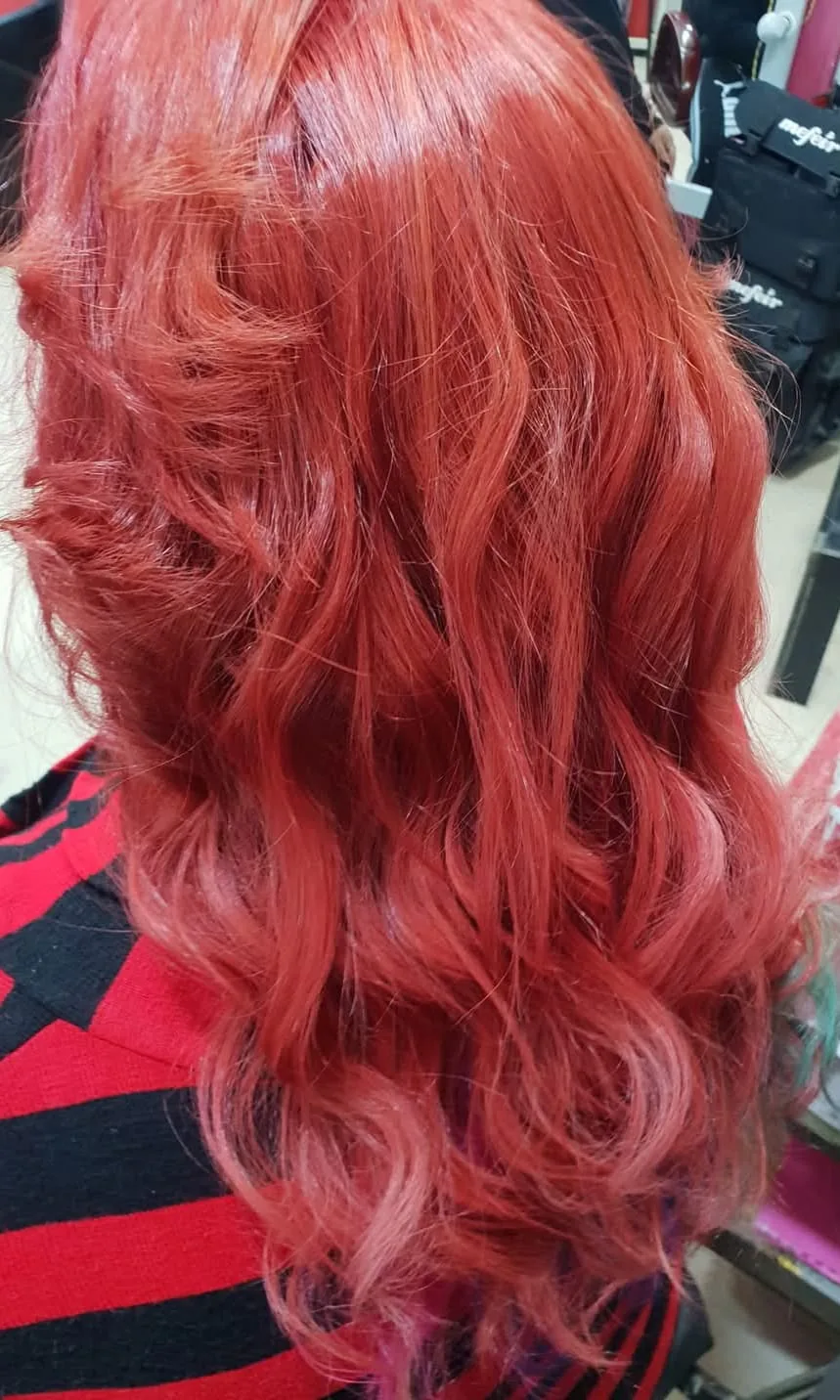 Copper red curls