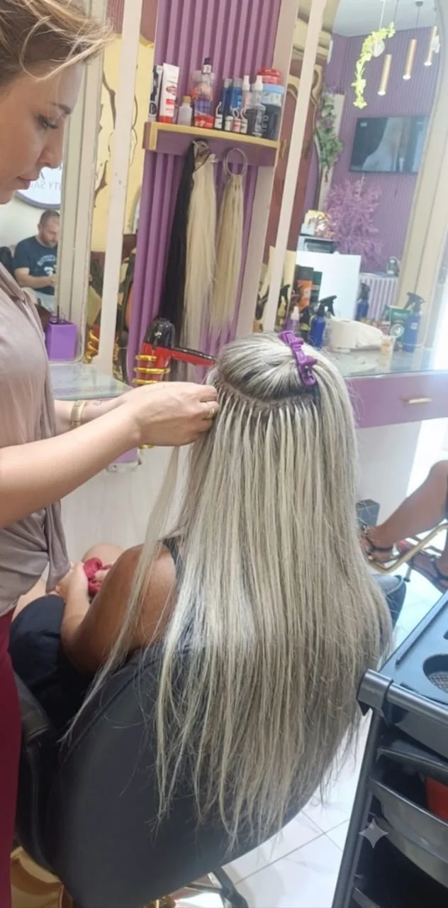 Hair extensions — Service artwork or salon portfolio reference